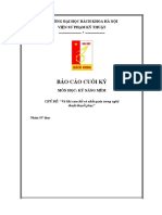 Báo Cáo Cuối Kỳ: Trường Đại Học Bách Khoa Hà Nội Viện Sư Phạm Kỹ Thuật