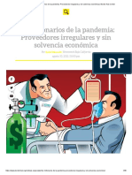 Los Millonarios de La Pandemia - Proveedores Irregulares y Sin Solvencia Económica - Border Hub Center