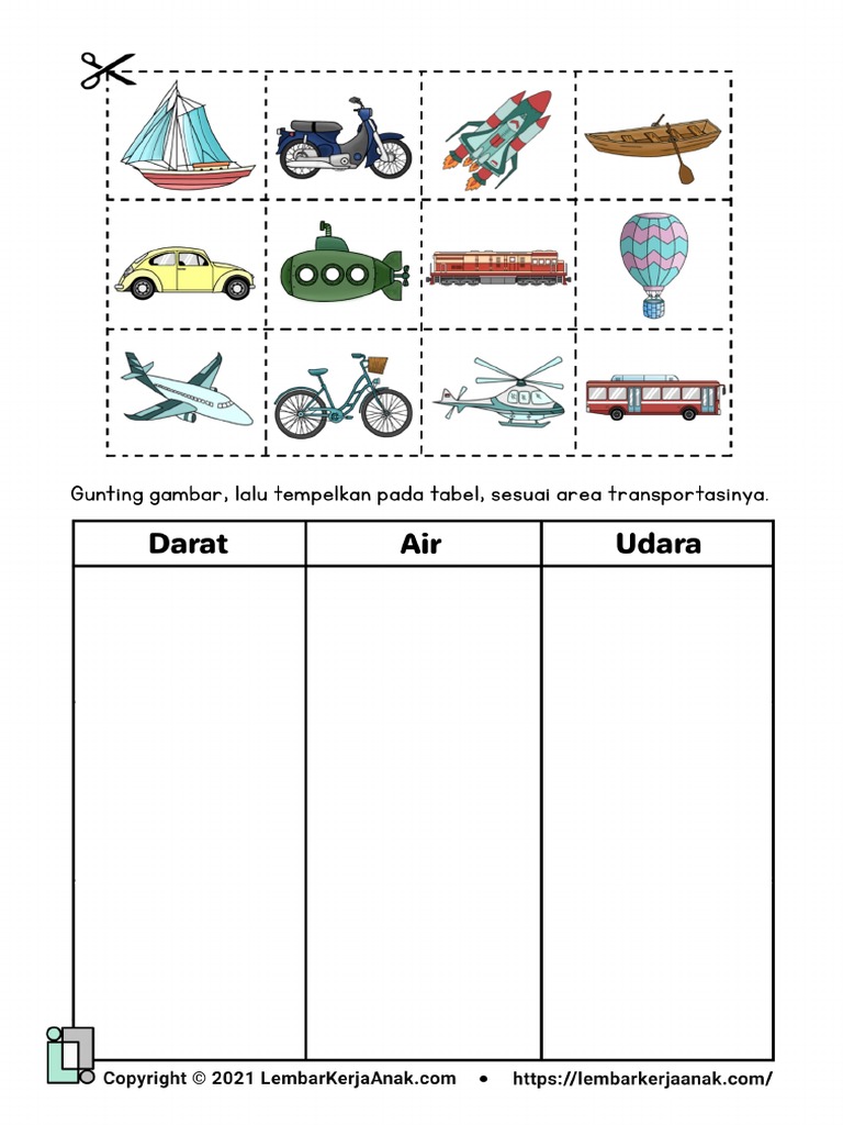 Tema Kendaraan Darat, Laut, Dan Udara 02 | PDF