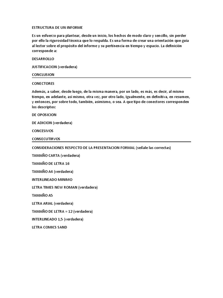Estructura de Un Informe | PDF