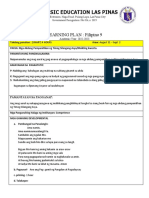 Lesson Plang Filipino 9