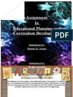 Assignment in Educational Planning