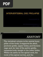 Intervertebral Disc Prolapse