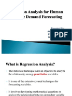 Regression Analysis For Human Resource Demand Forecasting