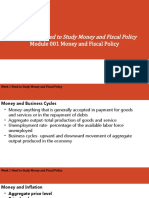 The Need To Study Money and Fiscal Policy