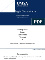 Participación, Poder, Comunidad 1. UMSA