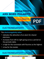 Electronegativity and Bond Polarity