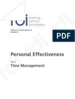 Personal Effectiveness: Time Management