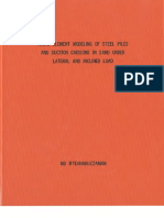 Finite Element Modeling of Steel Piles and Suction Caissons in Sand Under Lateral and Inclined Load