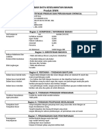 MATERIAL SAFETY DATA SHEET Glass Cleaner