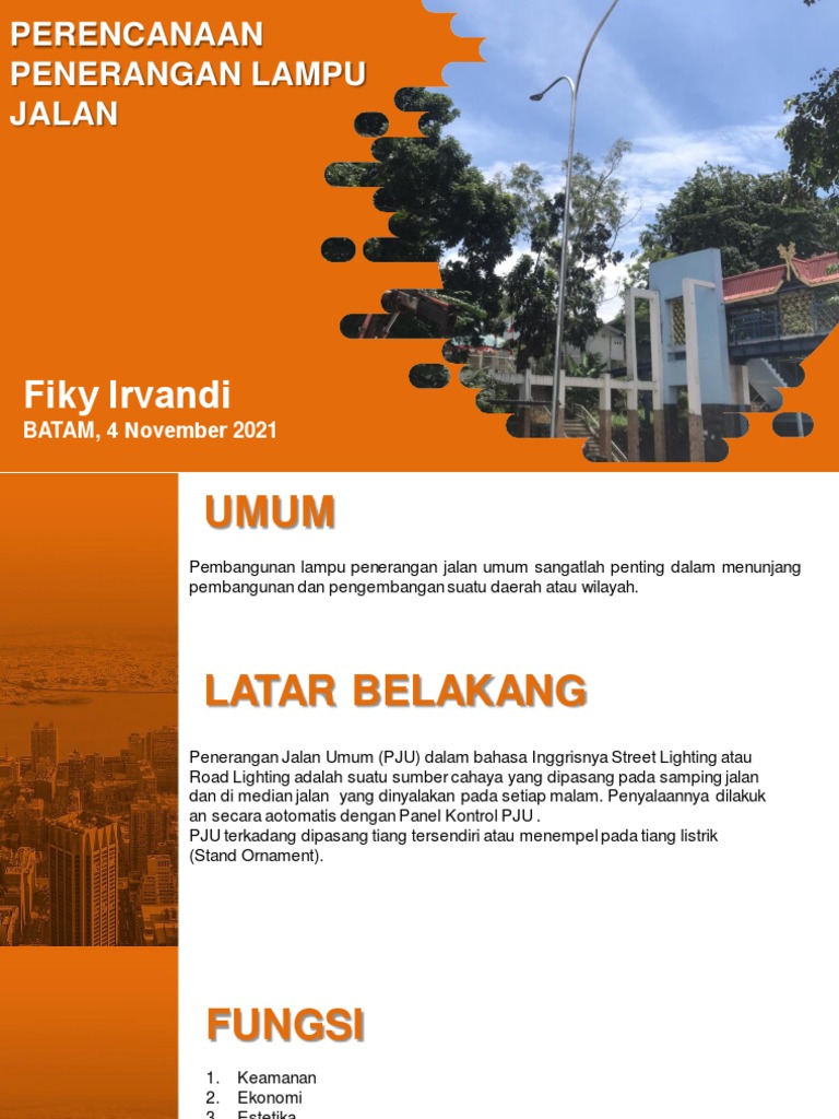 Perencanaan Penerangan Jalan Umum | PDF