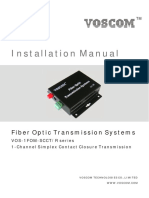 VOS 1FOM SCCTR Installation Manual