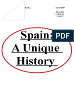 Analysis and Summary. SPAIN UNIQUE HISTORY