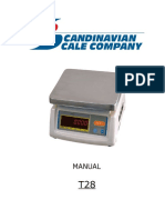 T-Scale Calibration T28 Scandinavian Scale Company T28 User Manual - Manualzz