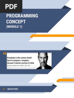 Mod - 1-Programming Concepts
