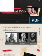 Efd 501 - Activity 7 Perennialism