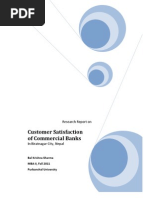 Research on Customer Satisfaction of commercial banks