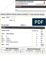 6th Semester Marksheet