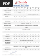 Zenith Technical Data Sheet - 30 To 120 Liters - Signed