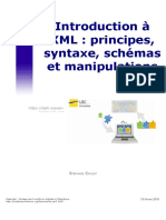 Introduction À XML: Principes, Syntaxe, Schémas Et Manipulations