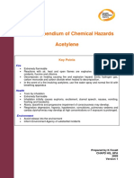 HPA Compendium of Chemical Hazards Acetylene: Key Points