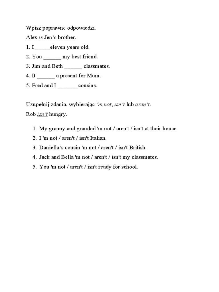 Karta pracy to be klasa 4 pdf