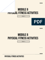 Module 6 Physical Fitness Activities