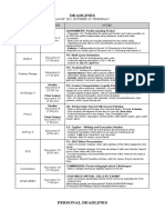 DEADLINES As of 21-10-28