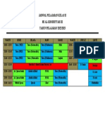 Jadwal Pelajaran Kelas Ii