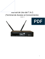 Manual de Uso Del T.a.C. (Terminal de Acceso Al Conocimiento) Versión 1.1