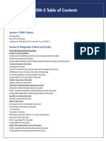 DSM 5 psychiatry  Contents