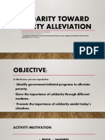 PPT Solidarity towards poverty alleviation