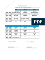 ROSTER PELAJARAN Bu Sugiani