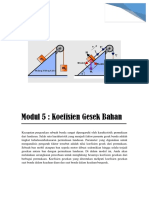 Modul 5. Koefisien Gesek Bahan