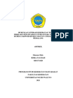 Artikel Hubungan Literasi Kesehatan Terhadap Perilaku Pencegahan Covid-19 - Riska Fauziah