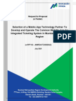 MMRDA RFP Document Mobile Technology App