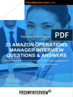 25 Amazon Operations Manager Interview Questions & Answers: Order ID: 0081249
