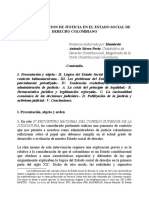 La Administracion de Justicia en El Estadoo Social Contemporaneo (Consejo S J)