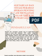 Pengetahuan Dan Motivasi Perawat Berperan Penting Mengatasi Masalah Tidurdi Rumah Sakit