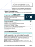 Análisis de Seguridad Del Trabajo y Evaluación de Riesgos Ocupacionales (FC-2 Do - 5 - 09 Mod. 0)