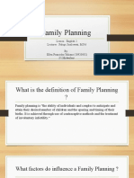 Family Planning Lesson Overview
