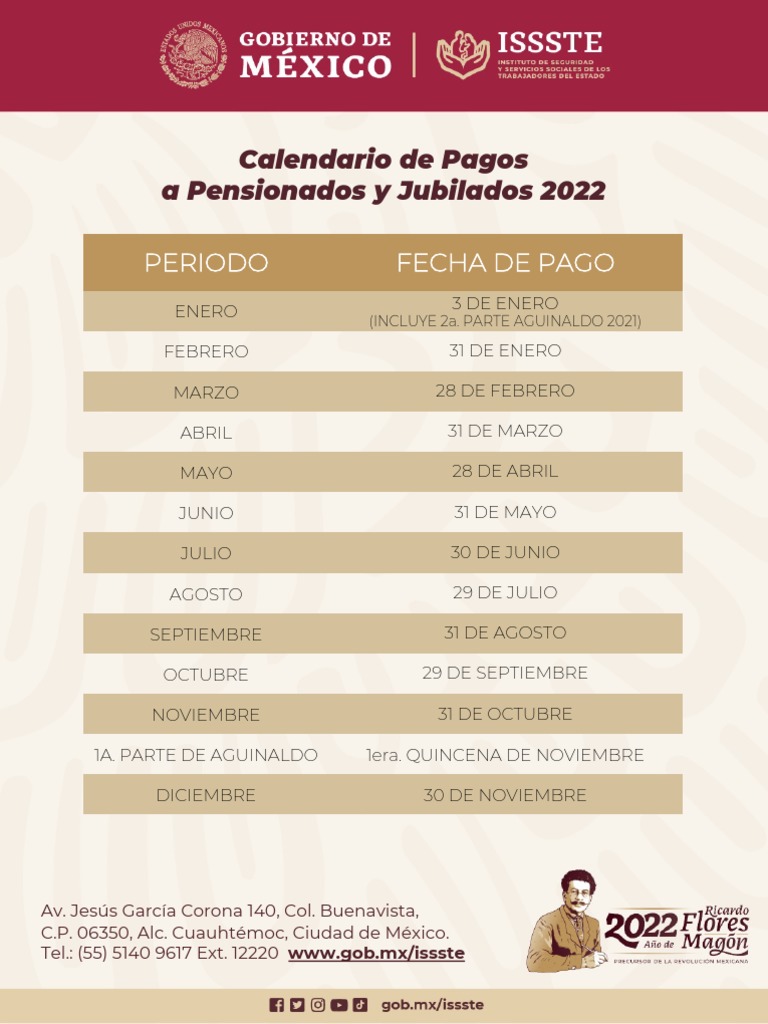 Calendario de Pagos Pensión IMSS | PDF