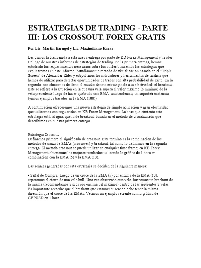 Estrategia Crossout en Forex | PDF | Science | Tecnología (general)