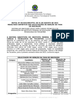 Resultado Definitivo Solicitacoes de Isencao Da Taxa de Inscricao