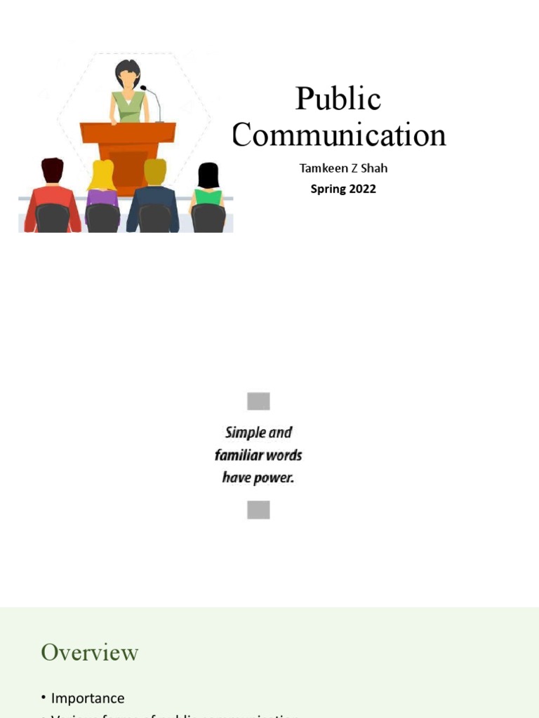 Public Communication-S2022 | PDF | Public Speaking | Rhetoric