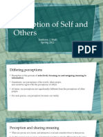 Share Communication Skills-Perception of Self and Others