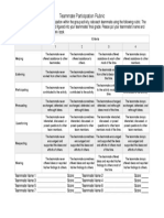 Group Activity Rubric