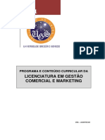 Licenciatura em Gestão Comercial e Marketing da UGS 2011