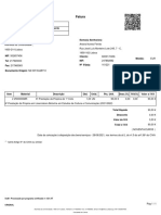 Fatura no 3210056108 de 6o Prestação da Propina de 1o Ciclo