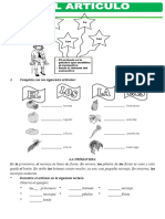 El Articulo para Segundo de Primaria